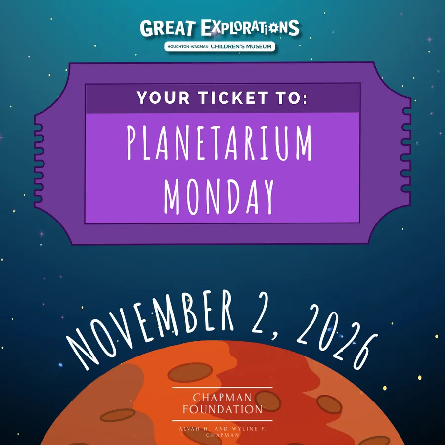 Planetarium Monday at Great Explorations Children's Museum — official source image