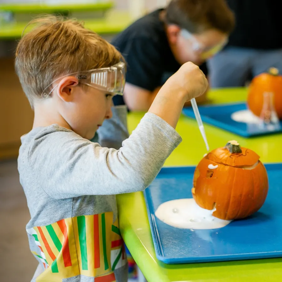 Spooky Science: Erupting Pumpkins at Thinkery — official source image