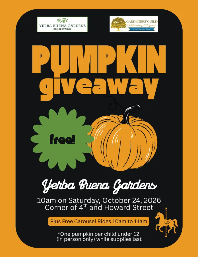 Second Annual Great Pumpkin Giveaway & Plant Sale at Yerba Buena Gardens — official source image