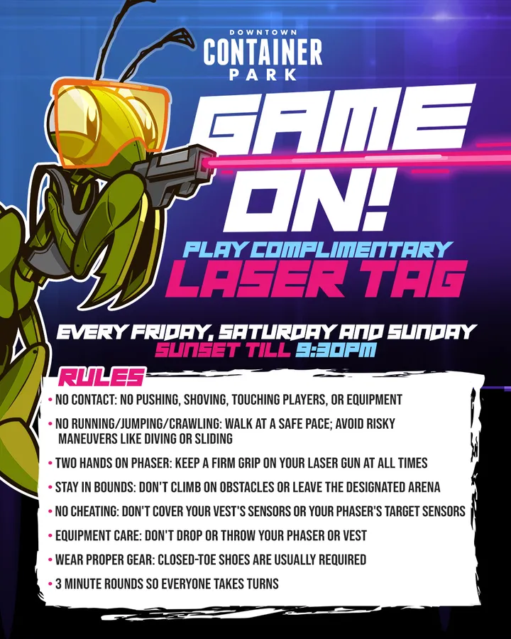 Free Kids' Laser Tag at Downtown Container Park — program image