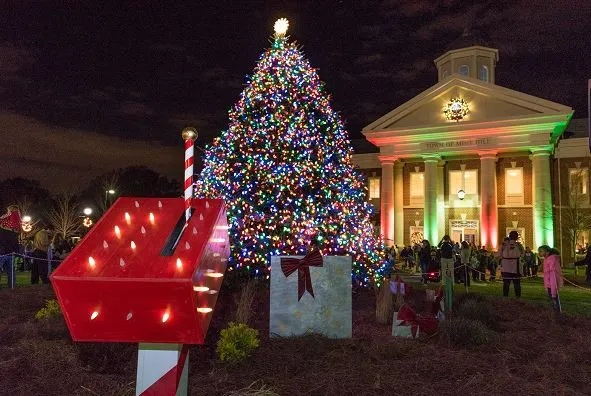 Santa's Mailbox at Mint Hill Town Hall — official source image