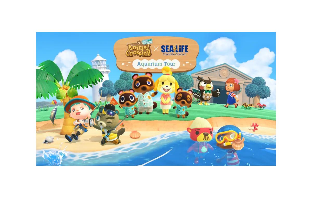 Animal Crossing Aquarium Tour at SEA LIFE Charlotte-Concord — official source image