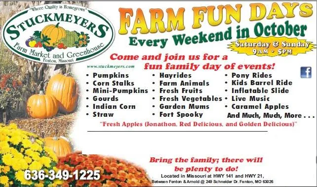 Halloween Farm Fun Days at Stuckmeyer's Farm — official source image