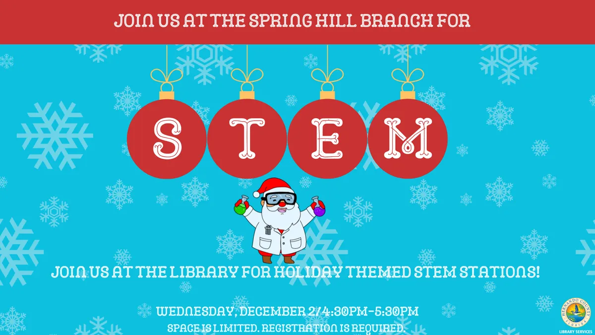 Holiday STEM Stations at Spring Hill Branch Library — official source image