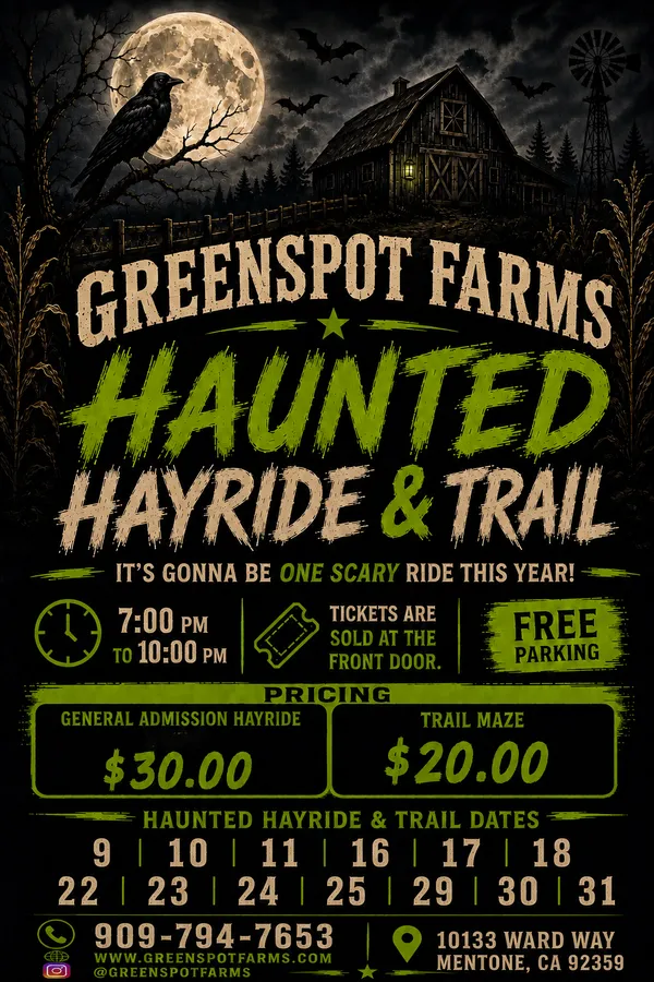 Greenspot Farms Haunted Hayride & Haunted Trail — official source image
