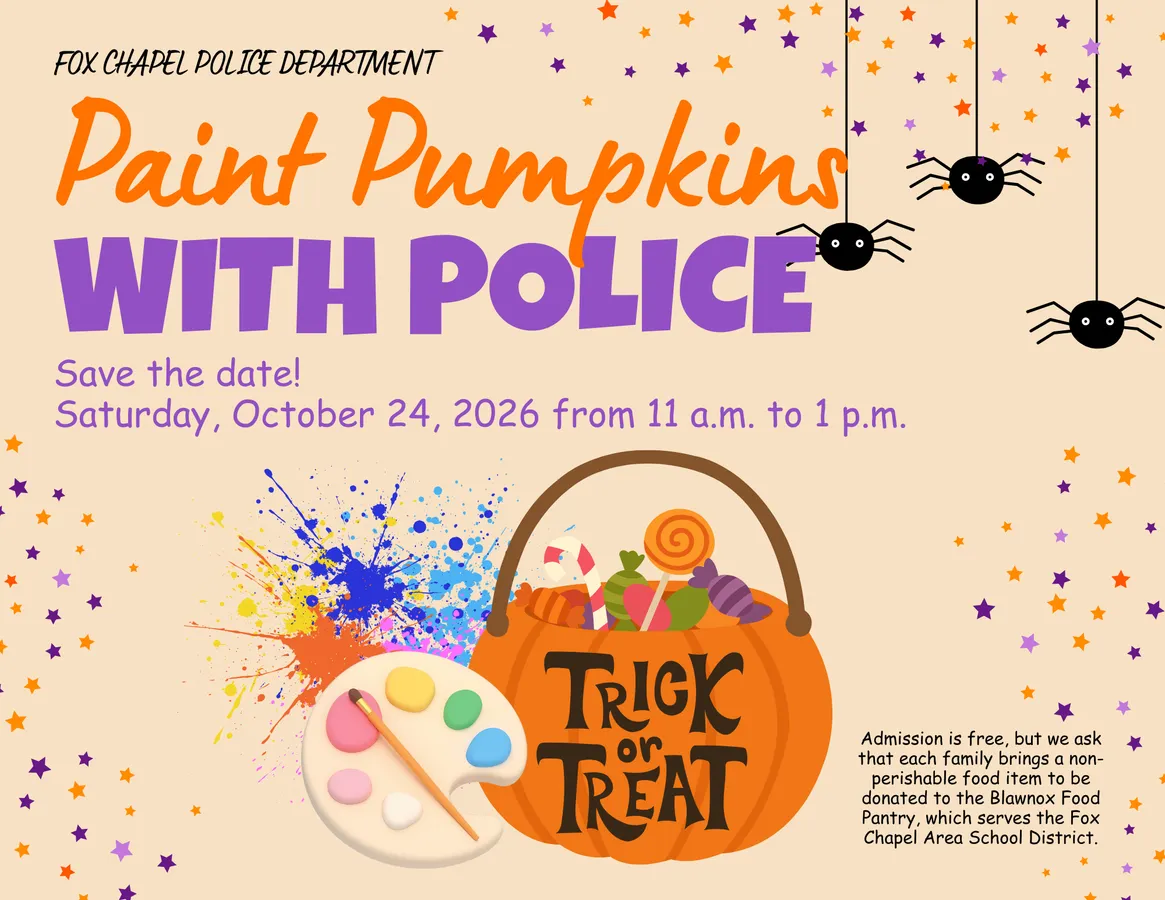 Paint Pumpkins with Police (Fox Chapel) — official source image