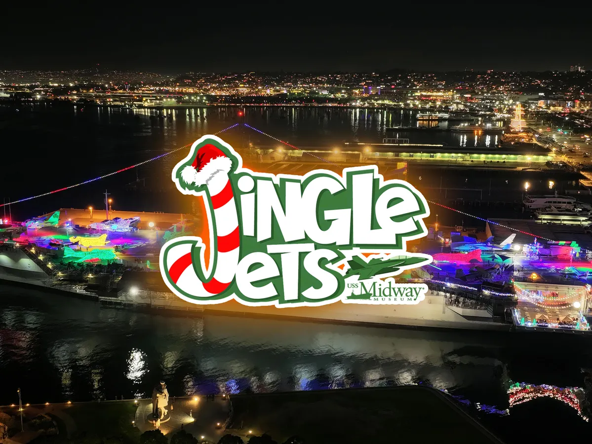Jingle Jets Holiday Lighting Celebration aboard USS Midway — official source image