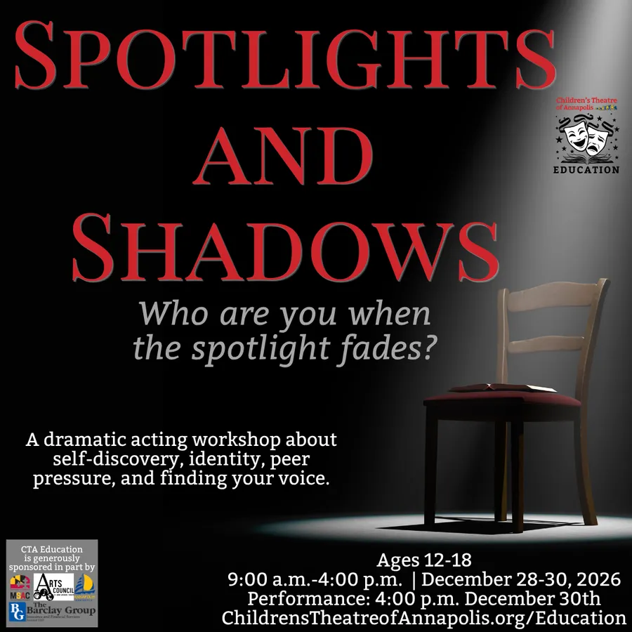 Spotlights and Shadows: Winter Break Teen Drama Intensive (Ages 12-18) — official source image