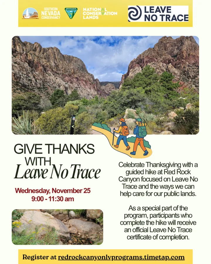 Giving Thanks with Leave No Trace guided hike — official source image