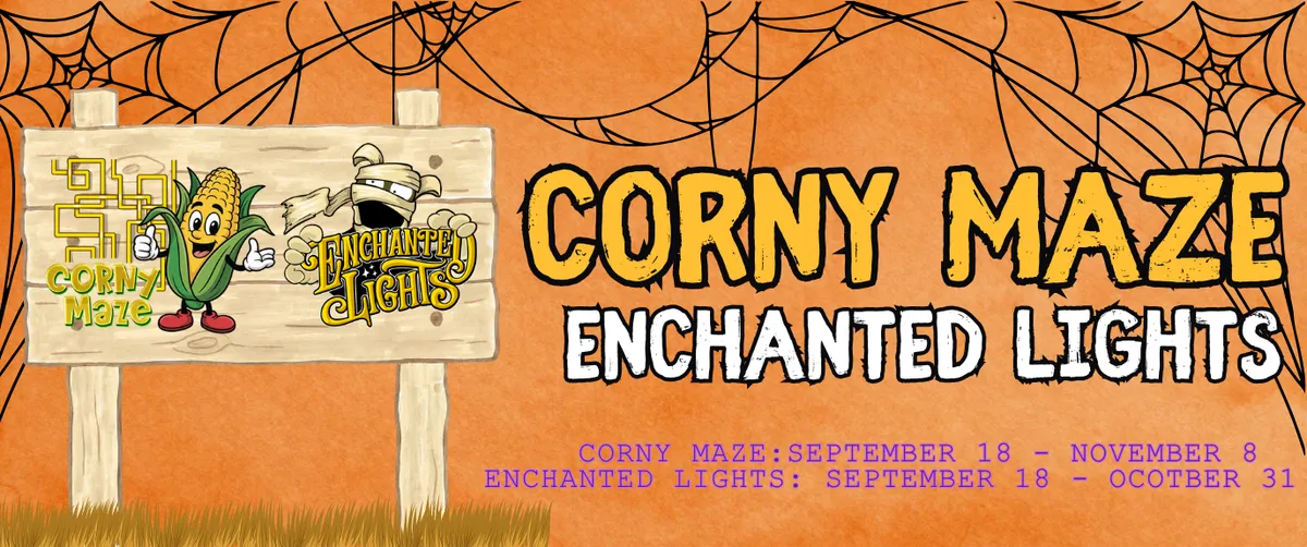 CORNy Maze and Enchanted Lights at Traders Village — official source image