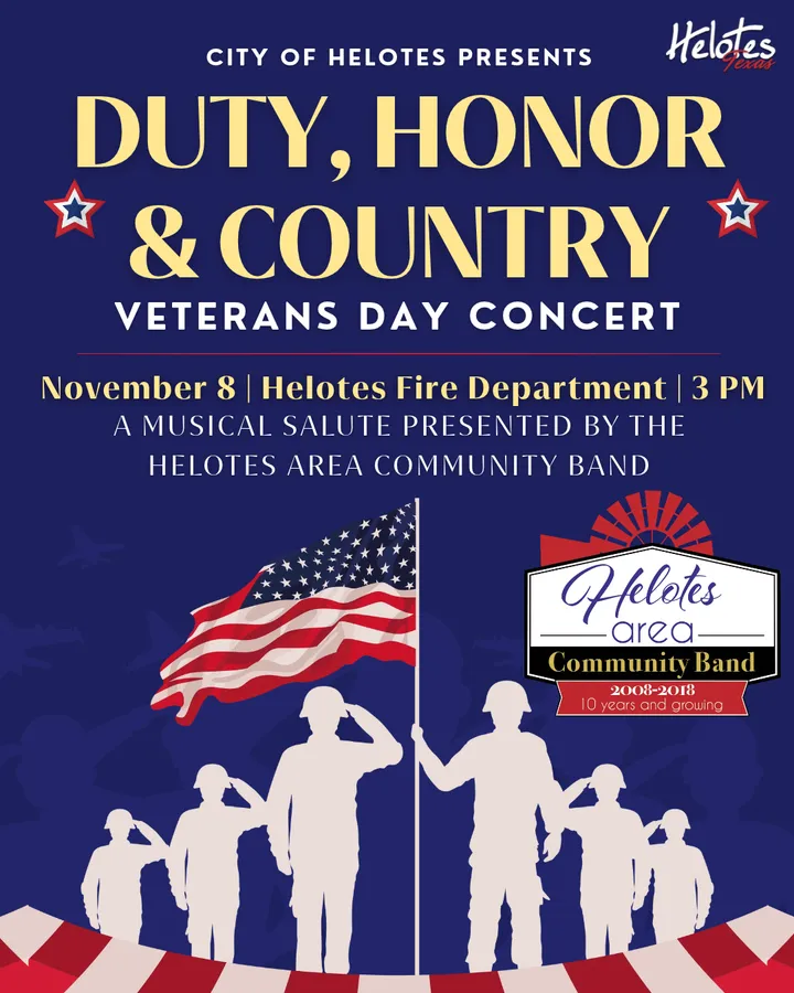 Helotes Veterans Day Concert: Duty, Honor & Country — official source image