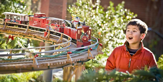 Holiday Model Trains — Atlanta garden display — official source image