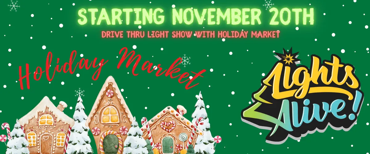 Holiday Market and Lights Alive Drive-Thru Light Show at Traders Village — official source image
