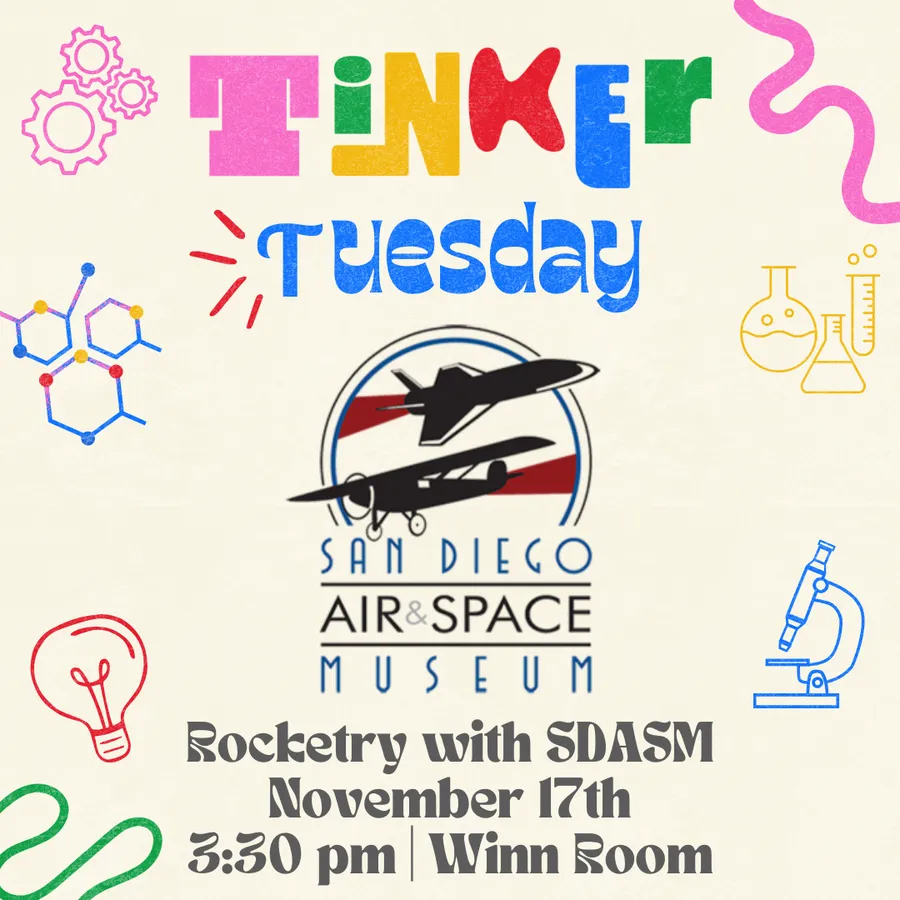 Tinker Tuesday: Rocket Workshop with the San Diego Air & Space Museum — Coronado — official source image