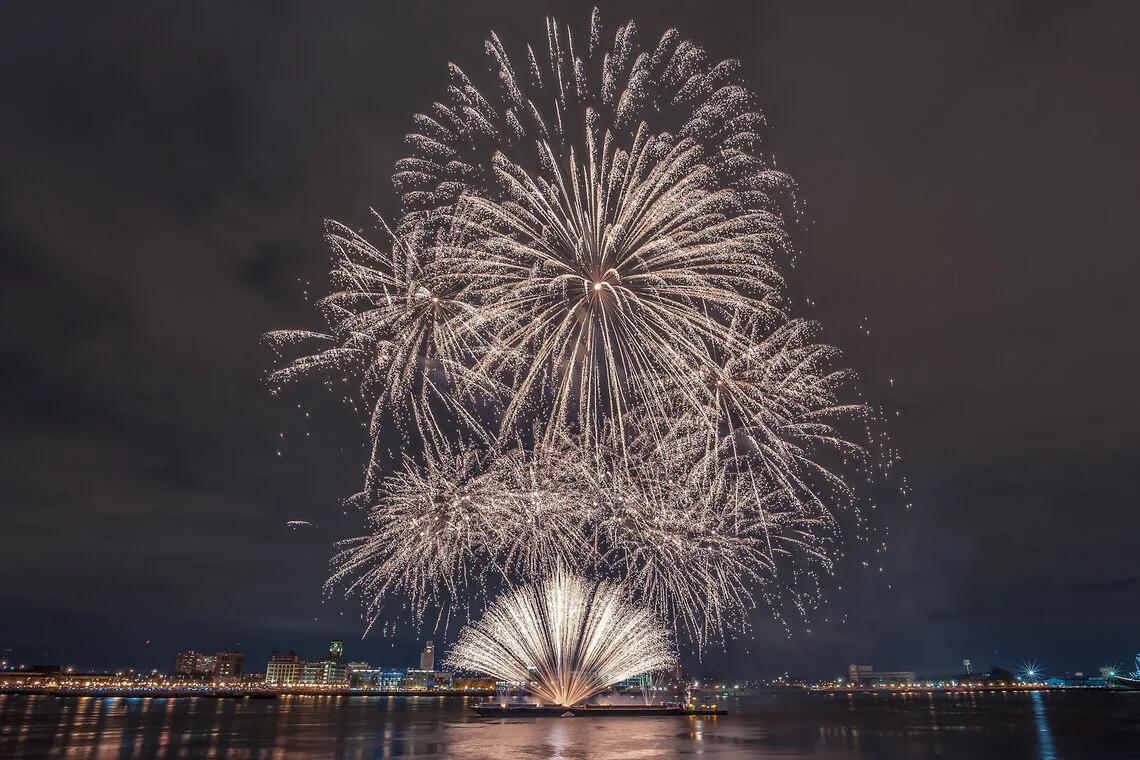New Year's Eve Fireworks on the Waterfront — official source image